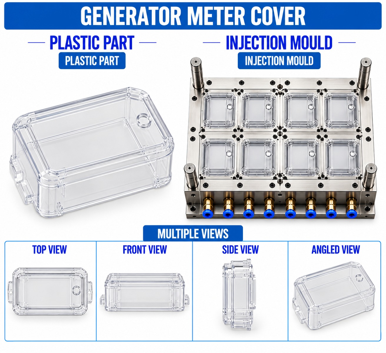 Generator Plastic Meter Cover Mould and Moulding Service
